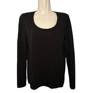 Wolford Long Sleeve Shirt in Black Size Large